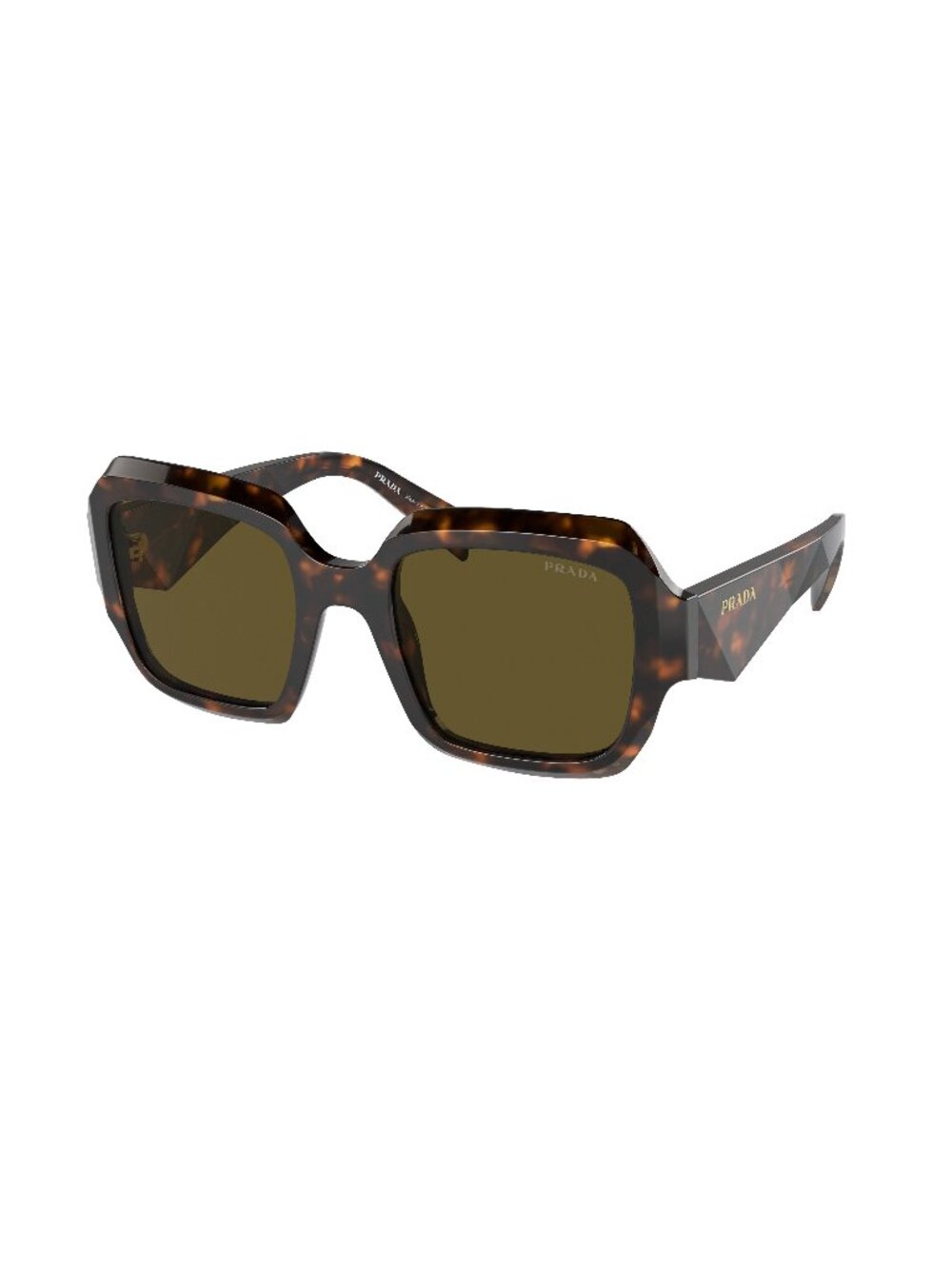 New Prada Women's Sunglasses Multicolor Butterfly Brown Lens Acetate Frame PR 53